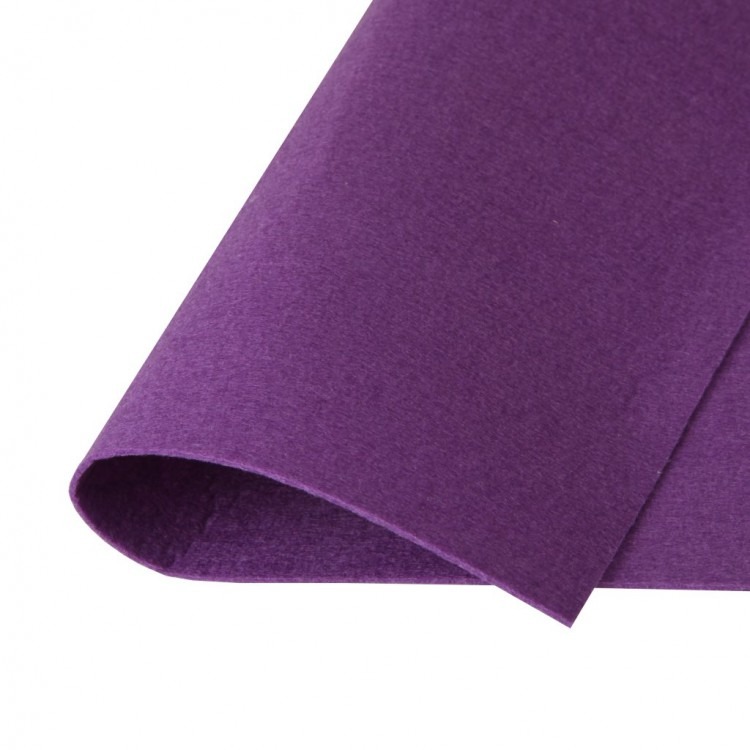 Фетр жесткий, цвет 848 (фиолетовый), погонный метр
