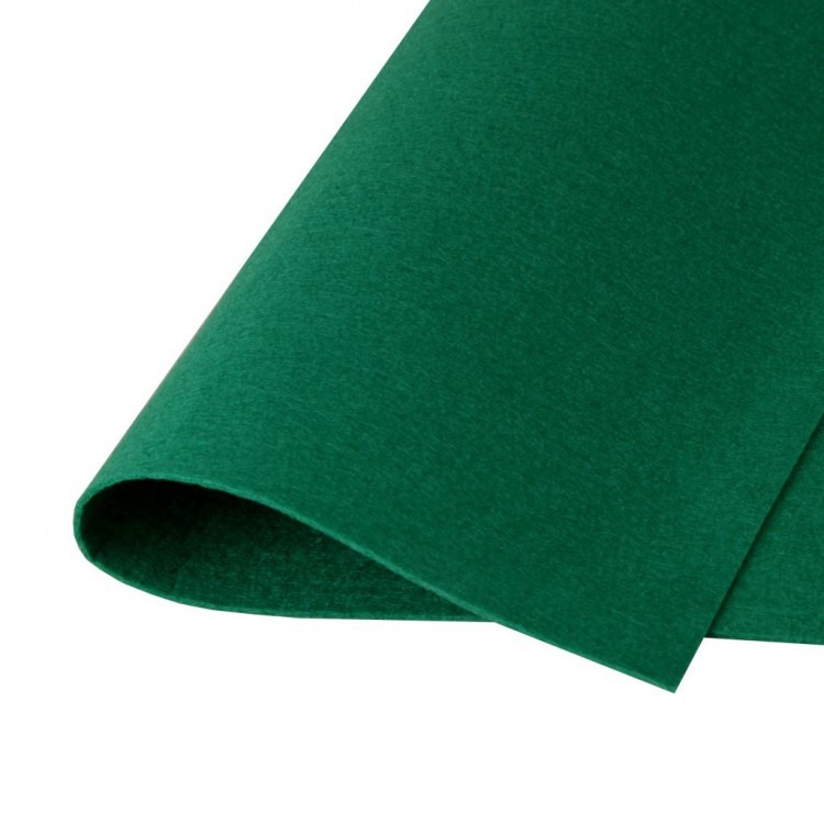 Фетр жесткий, цвет 869 (зеленый), погонный метр