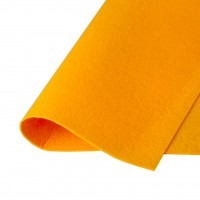 Фетр жесткий, цвет 822 (желтый кукурузный), погонный метр